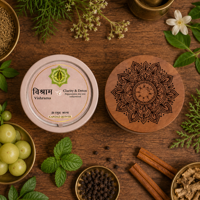 Vishrama Aromatherapy Candle - Clarity & Detox