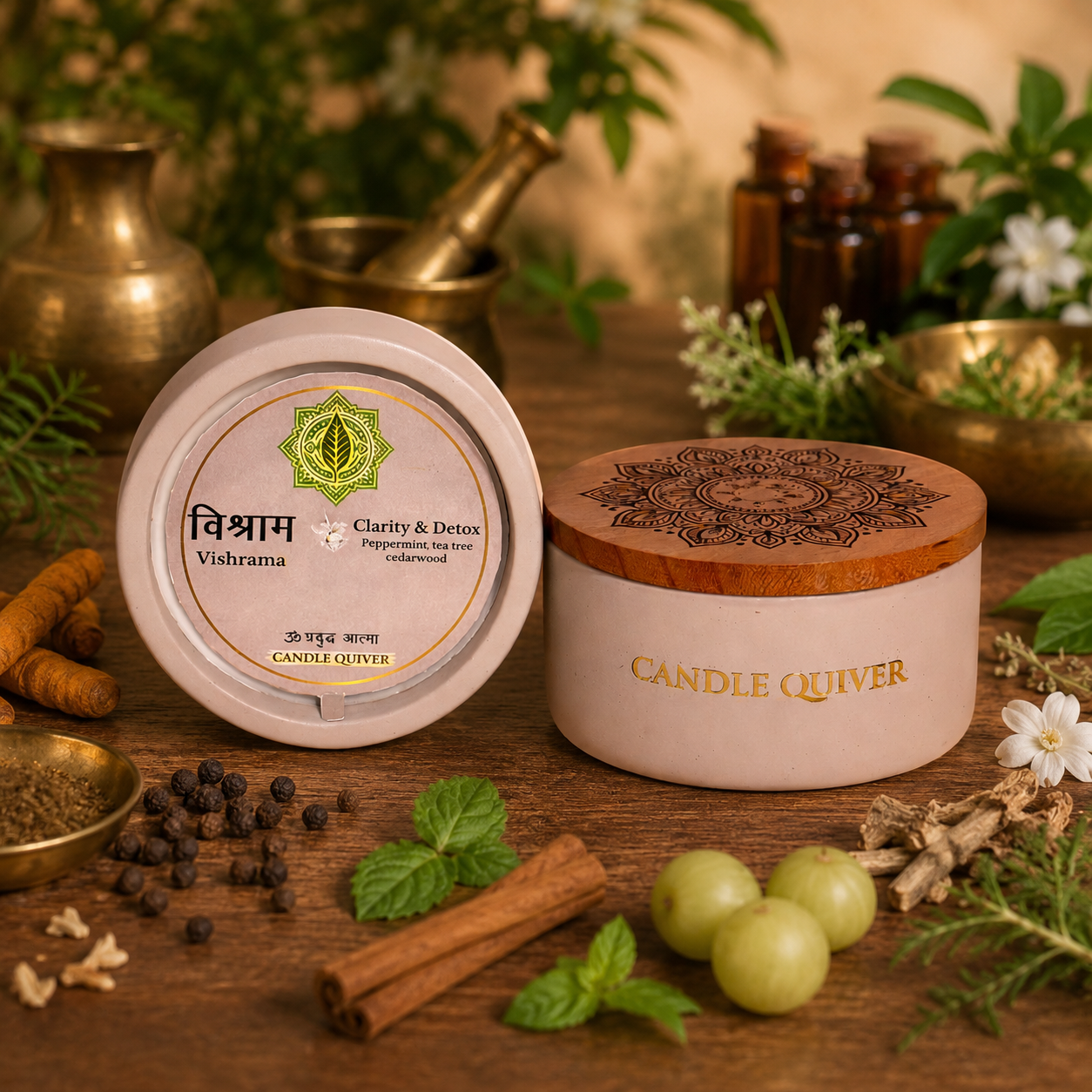 Vishrama Aromatherapy Candle - Clarity & Detox
