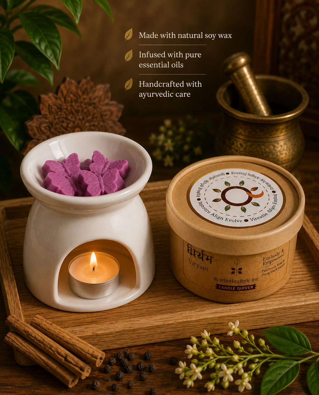 Viryam Aromatherapy Wax Melts - Embodied & Empowered