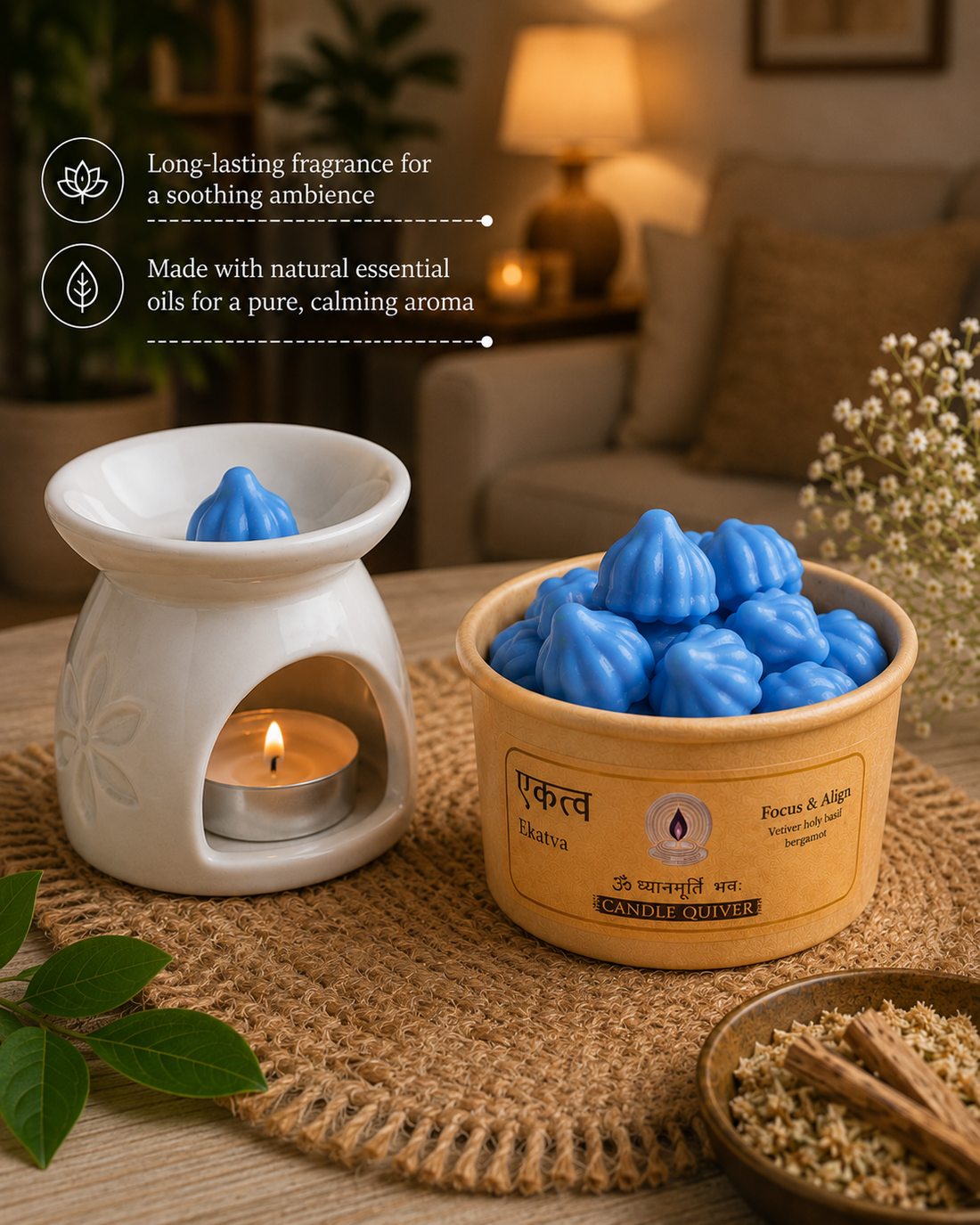 Ekatva Aromatherapy Wax Melts - Focus & Align