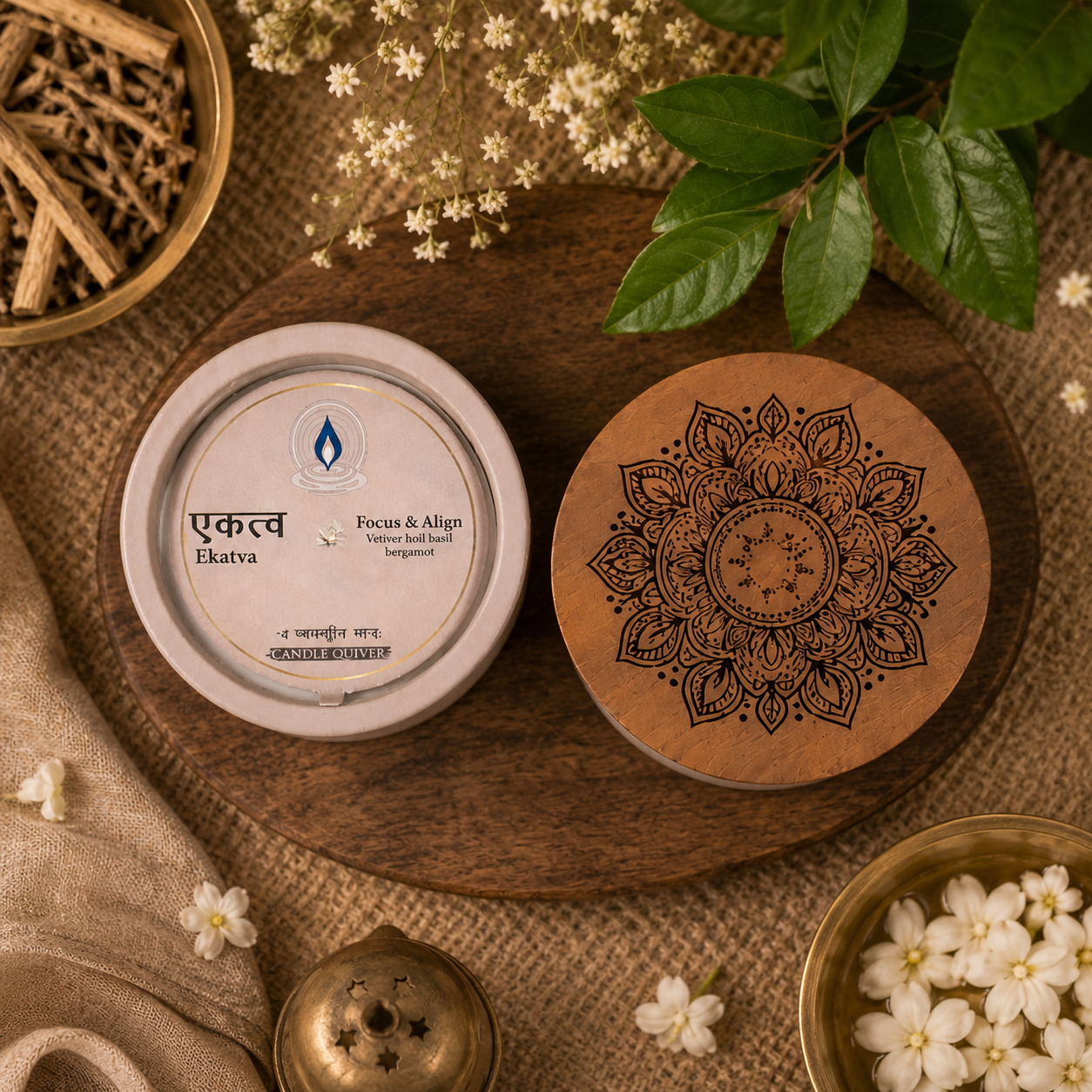 Ekatva Aromatherapy Candle - Focus & Align